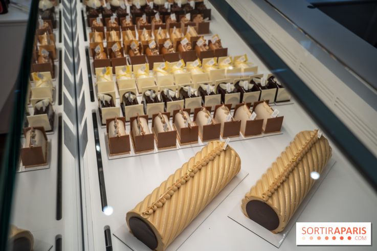 Bûche de Noël signature de Sébastien Serveau, Pâtisserie Fine Versailles