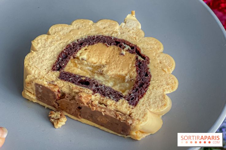 Bûche de Noël signature de Sébastien Serveau, Pâtisserie Fine Versailles