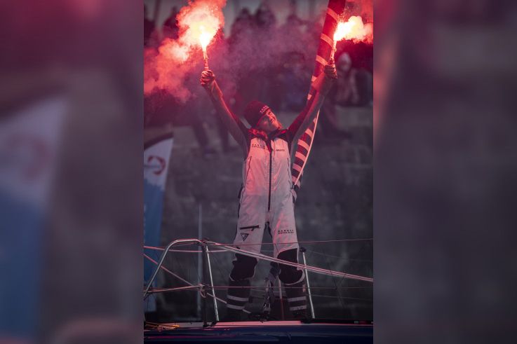 Clarisse Crémer, navigatrice de Banque Populaire X, les photos
