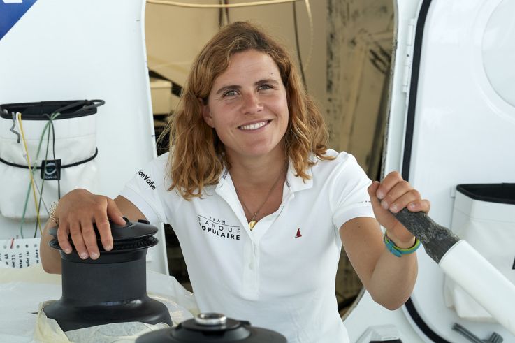 Clarisse Crémer, navigatrice de Banque Populaire X, les photos