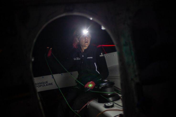 Clarisse Crémer, navigatrice de Banque Populaire, les photos