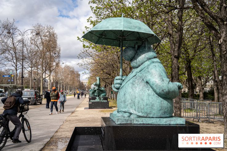 Exposition Geluck sur les Champs-Elysées 