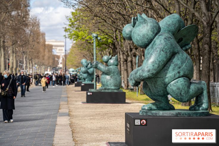 Exposition Geluck sur les Champs-Elysées 