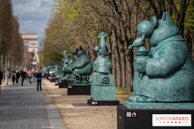 Exposition Geluck sur les Champs-Elysées 