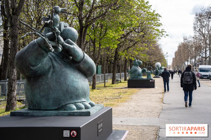 Exposition Geluck sur les Champs-Elysées 