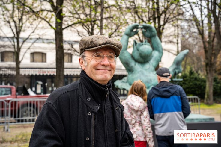 Exposition Geluck sur les Champs-Elysées portrait