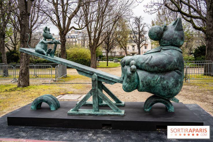 Exposition Geluck sur les Champs-Elysées 