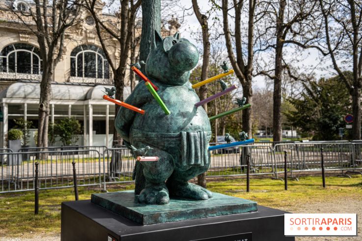 Exposition Geluck sur les Champs-Elysées 