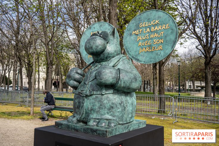 Exposition Geluck sur les Champs-Elysées 