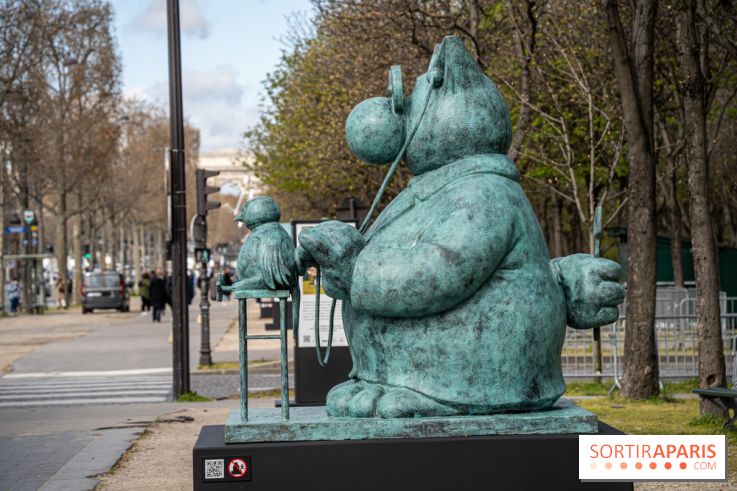 Exposition Geluck sur les Champs-Elysées 