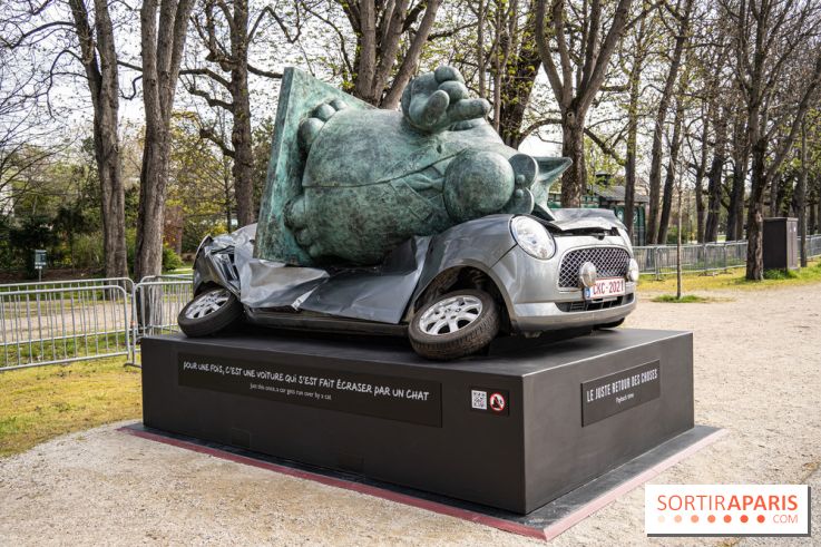 Exposition Geluck sur les Champs-Elysées 