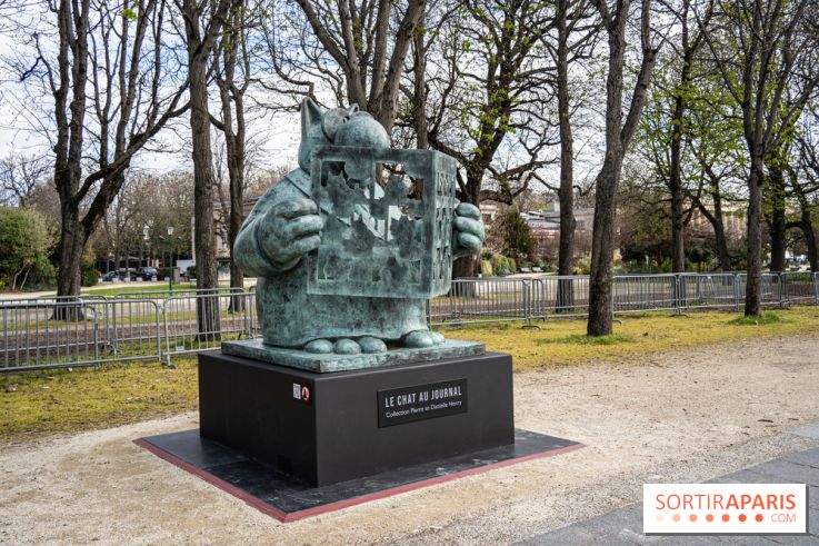 Exposition Geluck sur les Champs-Elysées 