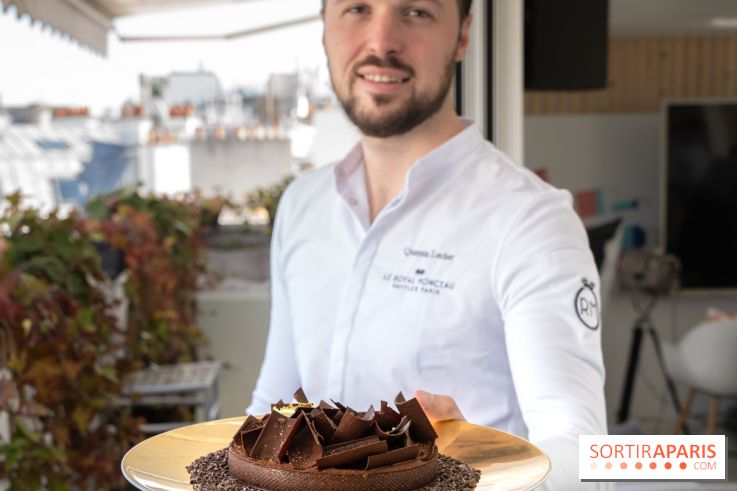 La Tarte Chocolat de Pâques et d'avril de Quentin Lechat au Royal Monceau