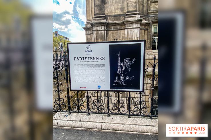 Parisiennes, l'exposition photos de Nikos Aliagas sur les grilles de l'Hôtel de Ville