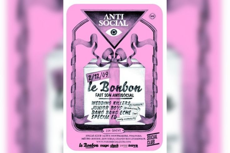 Bonbon, Antisocial, Social Club, Soirée, Paris