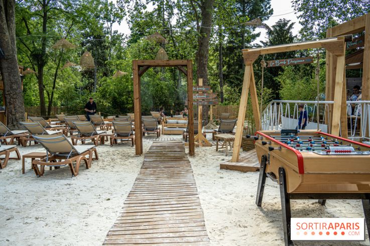 Le Beach Parisienne du Chalet du lac, la plage estivale à Paris