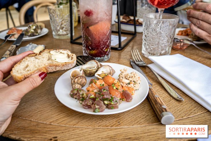 Polpo brasserie, la terrasse péniche 