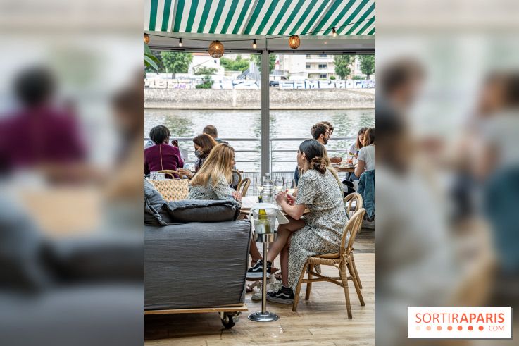 Polpo brasserie, la terrasse péniche 