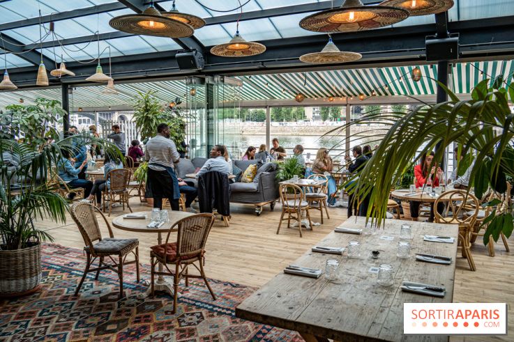 Polpo brasserie, la terrasse péniche 