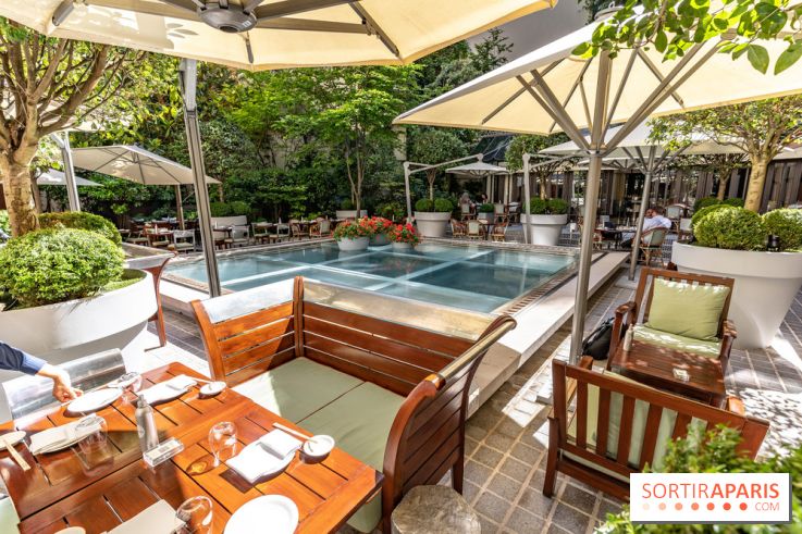 La terrasse du Royal Monceau en mode estivale
