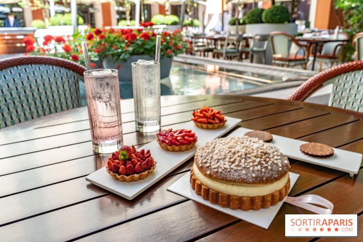 La terrasse du Royal Monceau en mode estivale