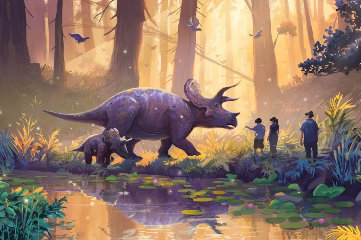 Mondes disparus, approchez les dinosaures en réalité virtuelle au Jardin des Plantes