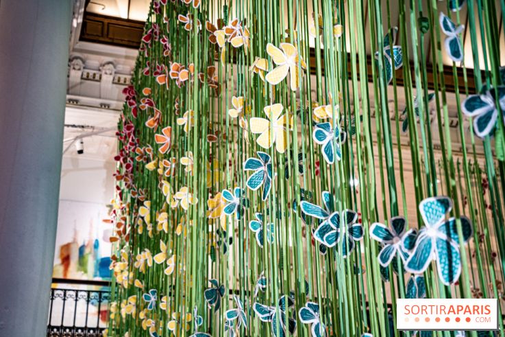 Les fleurs de Thebe Magugu au Bon Marché