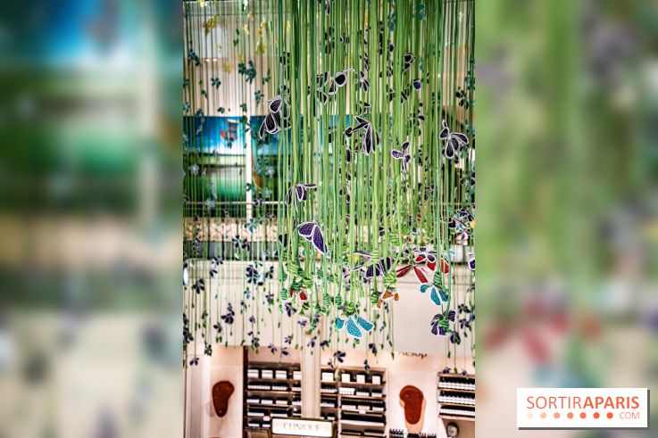 Les fleurs de Thebe Magugu au Bon Marché