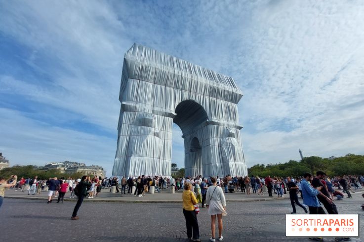 L'Arc de Triomphe empaqueté, nos photos