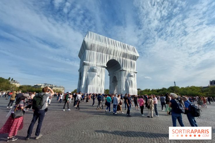 L'Arc de Triomphe empaqueté, nos photos