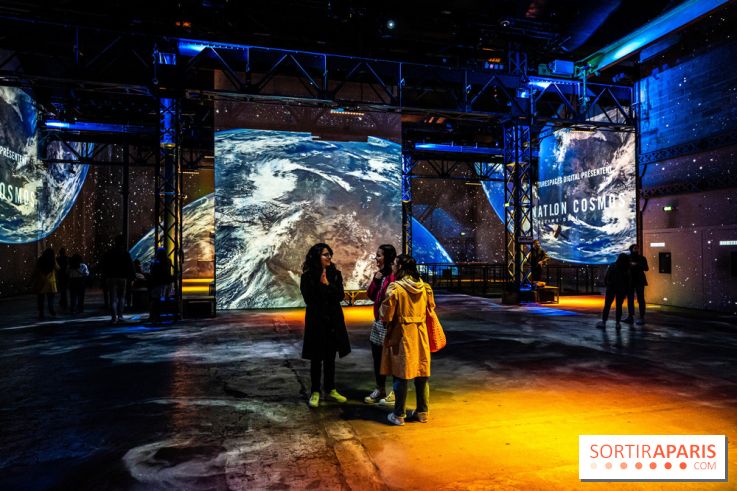 Photos : Destination Cosmos à l'Atelier des Lumières