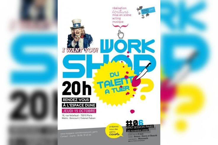 Kino, WorkShop, Cinéma, Court Métrage, Paris, Espace Dune