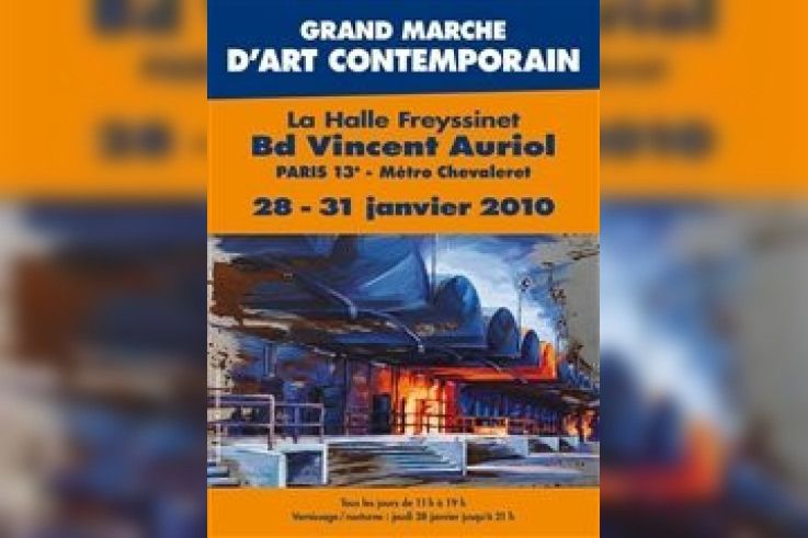 marché d'art contemporain, fressynet les halles 