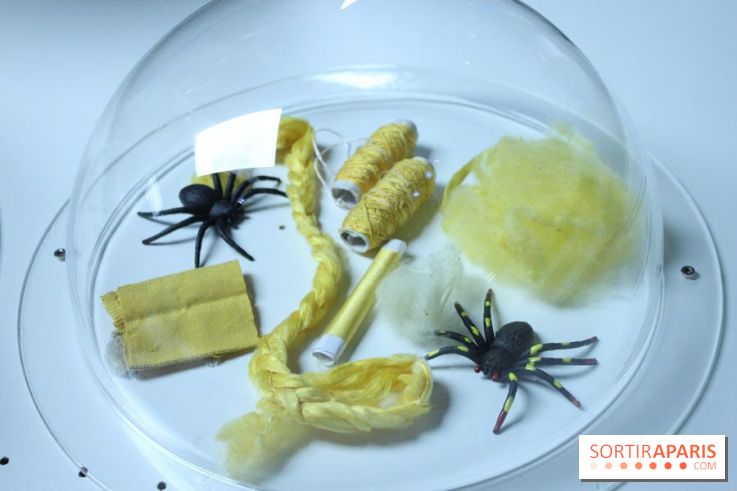 Futurotextiles 3 à la Cité des Sciences : fil d'araignées