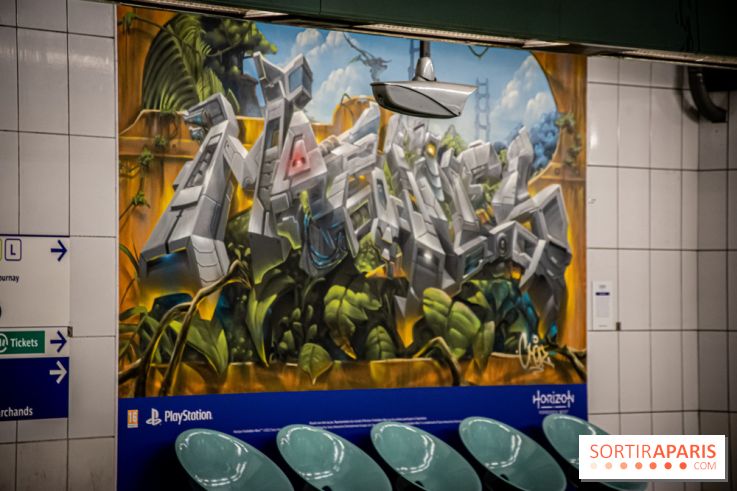 Horizon Forbidden West : l'exposition dans le métro parisien - nos photos