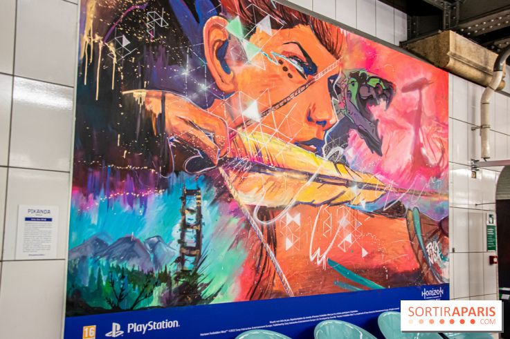 Horizon Forbidden West : l'exposition dans le métro parisien - nos photos