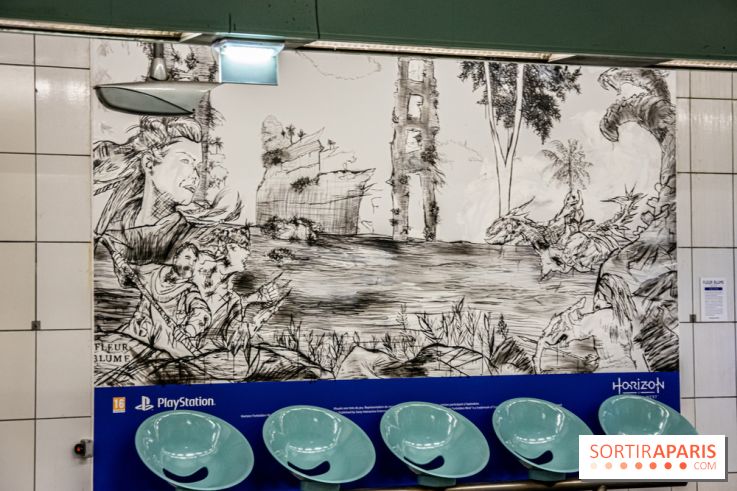 Horizon Forbidden West : l'exposition dans le métro parisien - nos photos