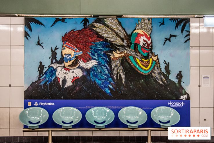 Horizon Forbidden West : l'exposition dans le métro parisien - nos photos