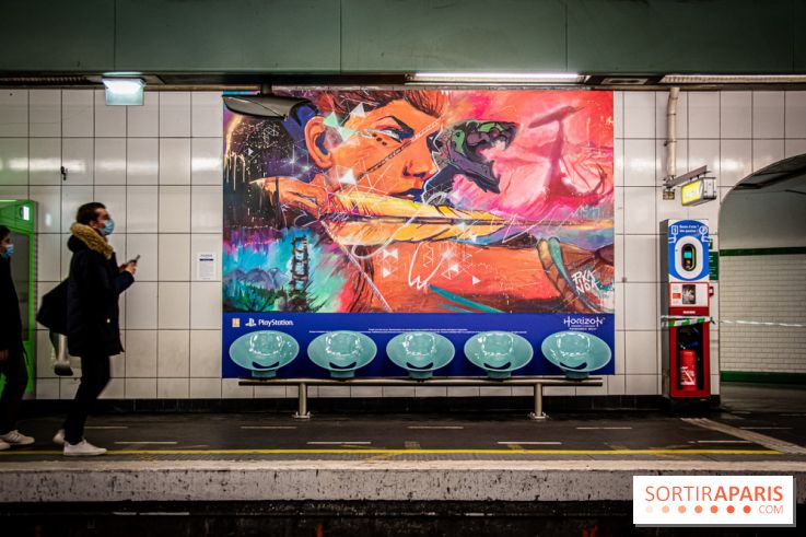 Horizon Forbidden West : l'exposition dans le métro parisien - nos photos