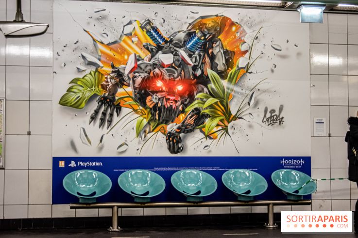 Horizon Forbidden West : l'exposition dans le métro parisien - nos photos