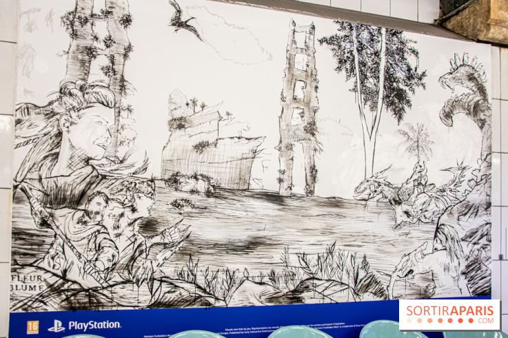 Horizon Forbidden West : l'exposition dans le métro parisien - nos photos