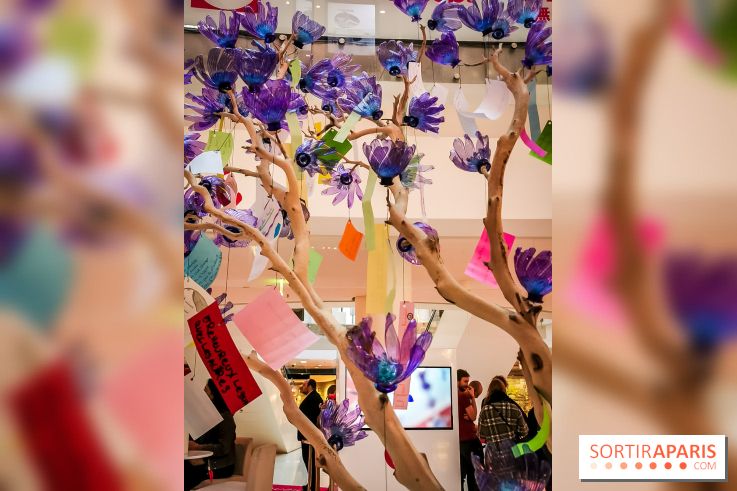 Les bouteilles à la mer, l'exposition poétique et florale autour de la pollution à Beaugrenelle