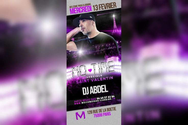 NO TIME SPECIAL ST VALENTIN avec DJ ABDEL @ MADAM