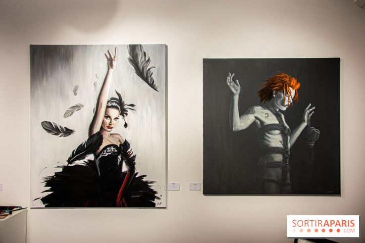 Pop Corn Time, nos photos de l'exposition de toiles et de NFT à la galerie Goldshteyn-Saatort