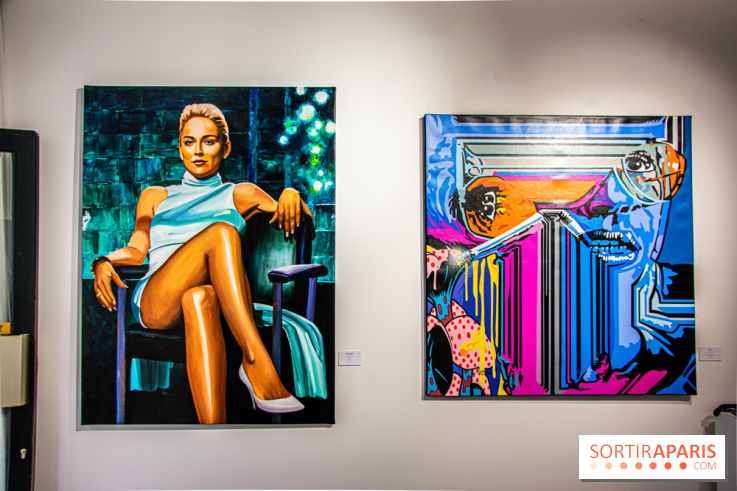 Pop Corn Time, nos photos de l'exposition de toiles et de NFT à la galerie Goldshteyn-Saatort