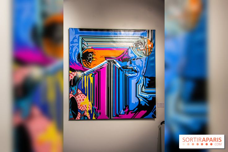 Pop Corn Time, nos photos de l'exposition de toiles et de NFT à la galerie Goldshteyn-Saatort