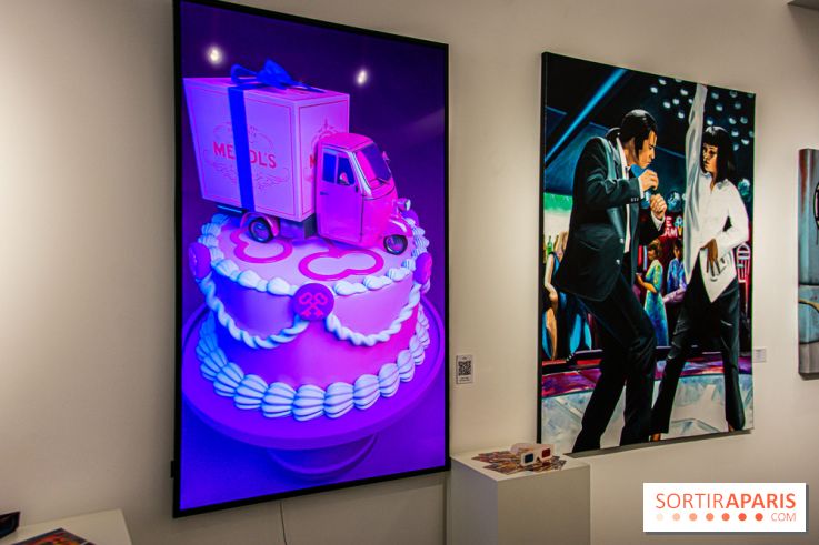 Pop Corn Time, nos photos de l'exposition de toiles et de NFT à la galerie Goldshteyn-Saatort