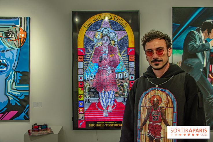 Pop Corn Time, nos photos de l'exposition de toiles et de NFT à la galerie Goldshteyn-Saatort