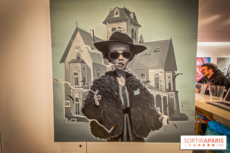 Pop Corn Time, nos photos de l'exposition de toiles et de NFT à la galerie Goldshteyn-Saatort