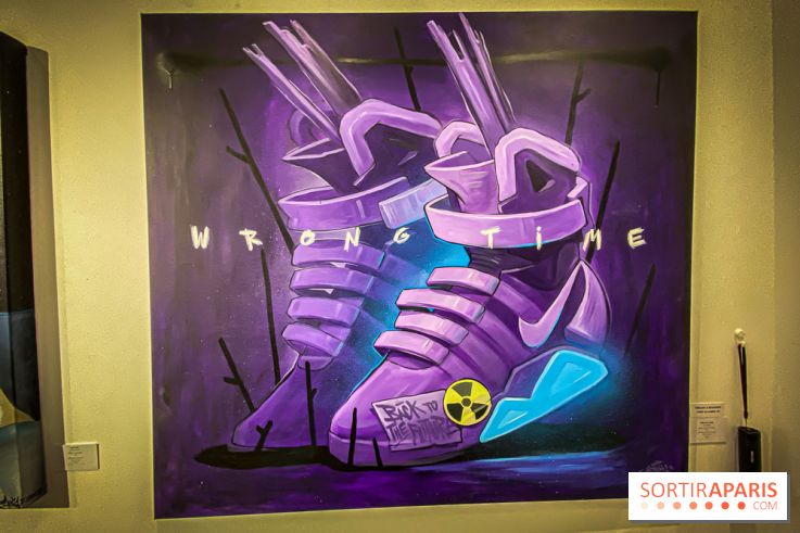 Pop Corn Time, nos photos de l'exposition de toiles et de NFT à la galerie Goldshteyn-Saatort